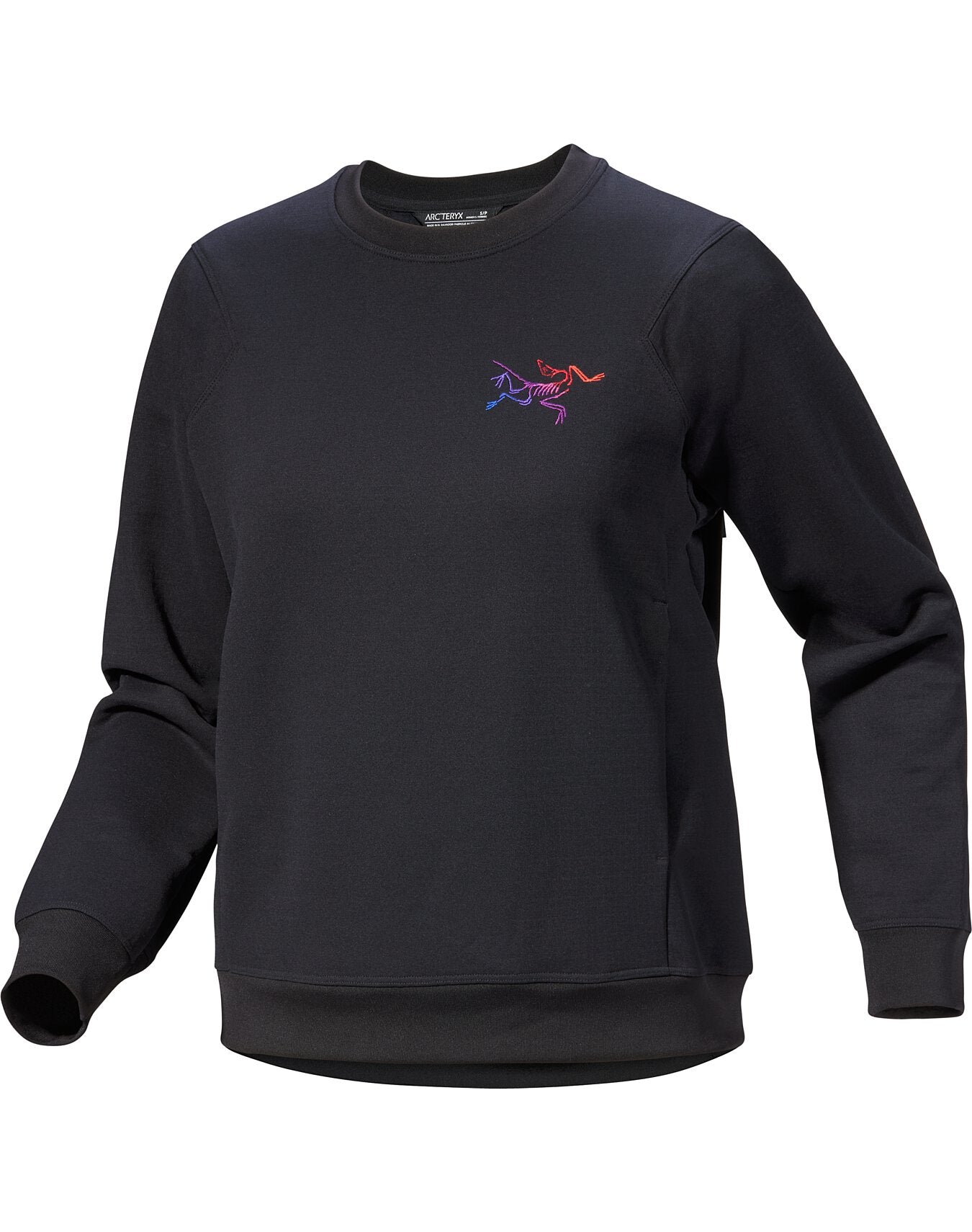 Aestas Crew Neck Pullover Women's Black/Multi - Arc'teryx Australia