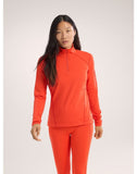 Rho Zip Neck Women's Solaris - Arc'teryx Australia