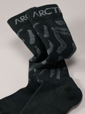 Merino Wool Grotto Ski Sock Black/Graphite - Arc'teryx Australia