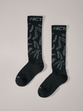 Merino Wool Grotto Ski Sock Black/Graphite - Arc'teryx Australia