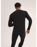 Rho Merino Wool Crew Neck LS Men's Black - Arc'teryx Australia