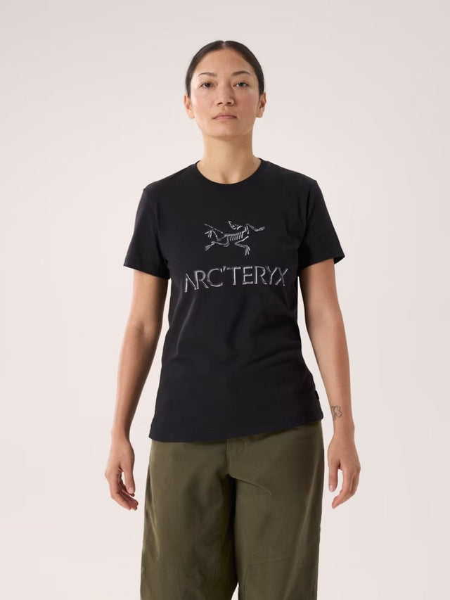 Arc'Word Cotton T-Shirt Women's Black - Arc'teryx Australia