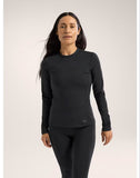 Rho Crew Neck LS Women's Black - Arc'teryx Australia