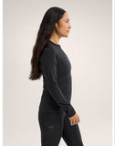 Rho Crew Neck LS Women's Black - Arc'teryx Australia