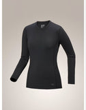 Rho Crew Neck LS Women's Black - Arc'teryx Australia