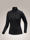 Kyanite Baselayer Zip Neck Women's Black - Arc'teryx Australia