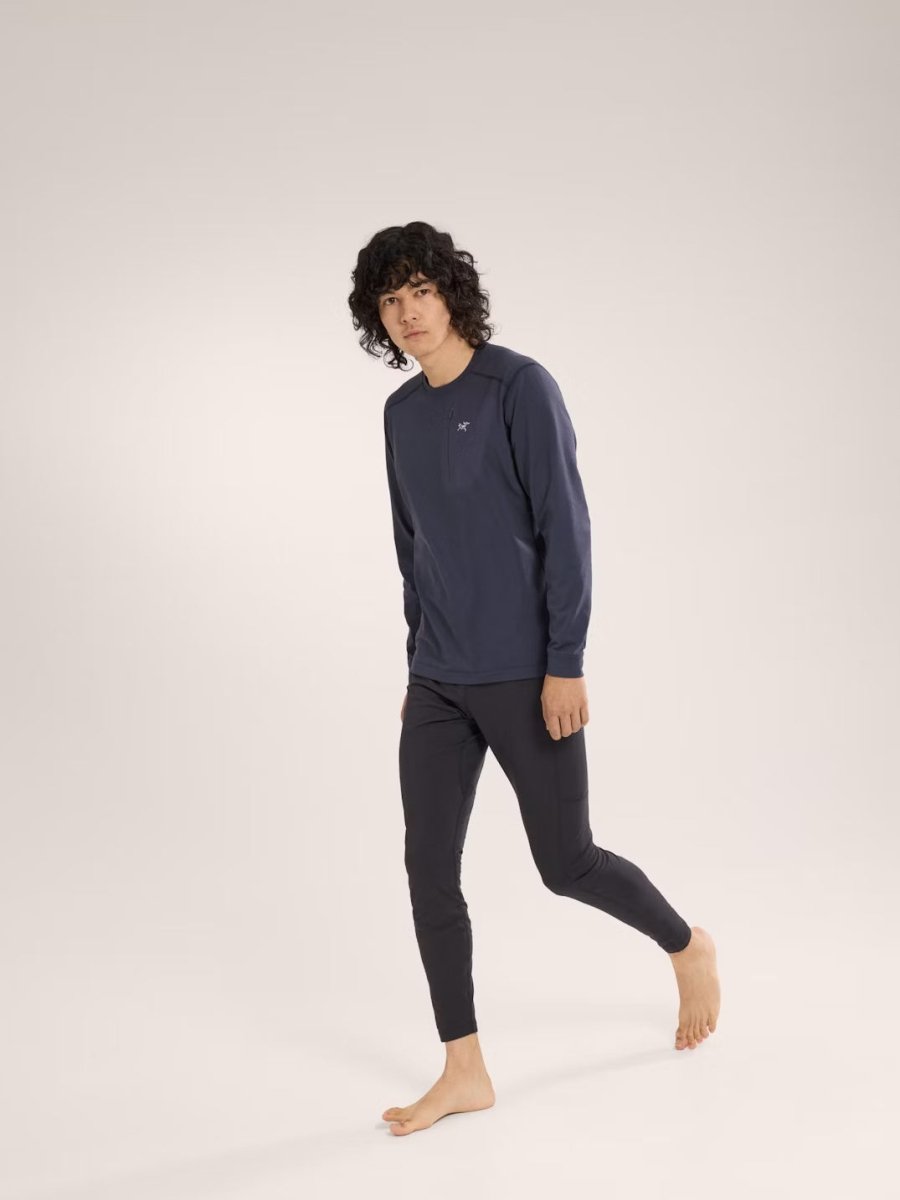 Rho LT Crew Neck Men's Black Sapphire - Arc'teryx Australia