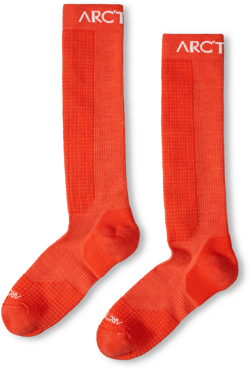 Merino Wool Ski Sock Dark Solaris - Arc'teryx Australia