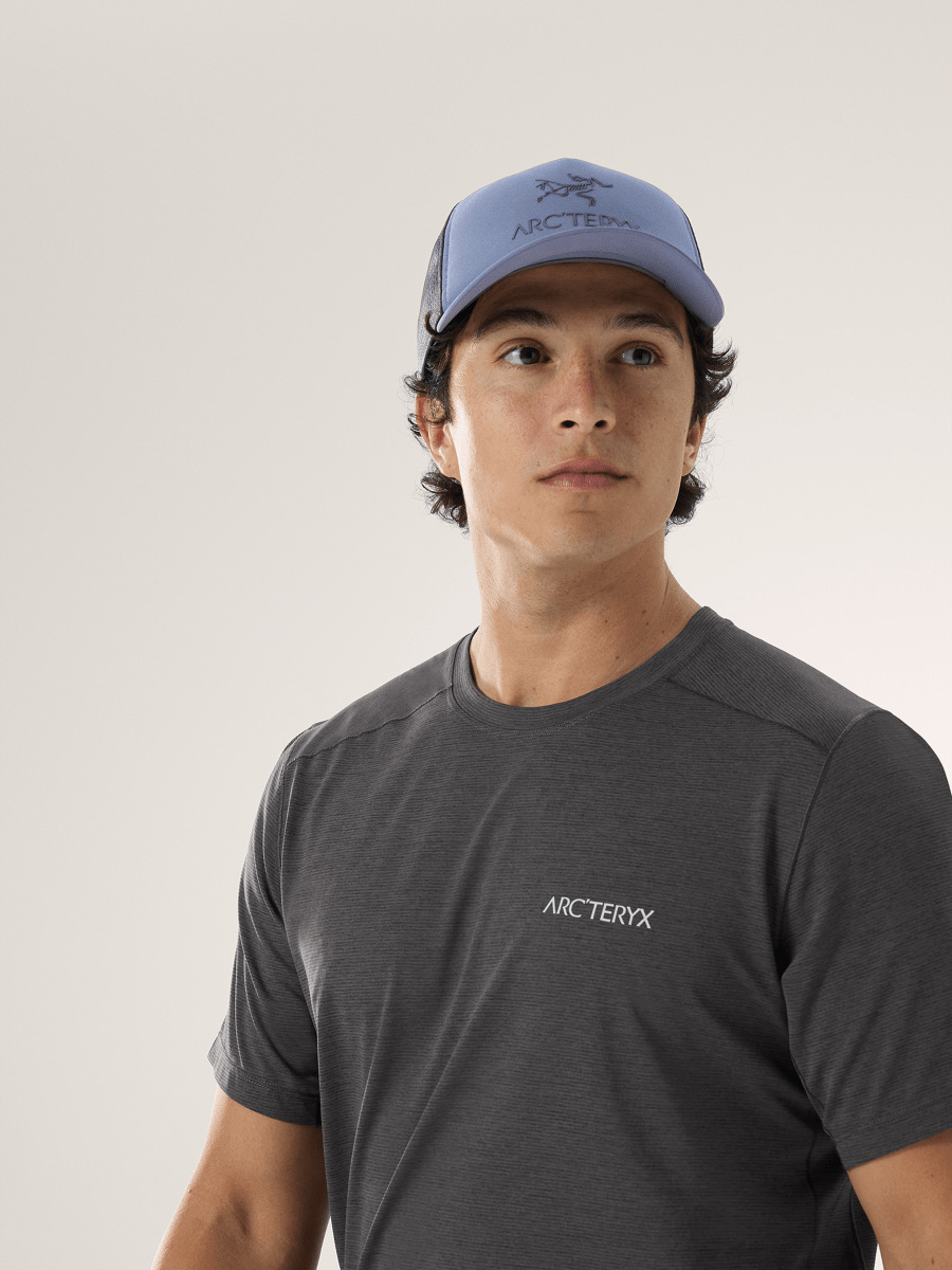 Bird Word Trucker Curved Hat Stratus / Dark Stratus - Arc'teryx Australia