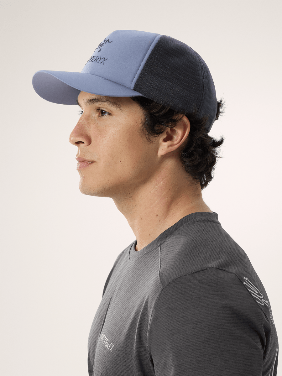Bird Word Trucker Curved Hat Stratus / Dark Stratus - Arc'teryx Australia