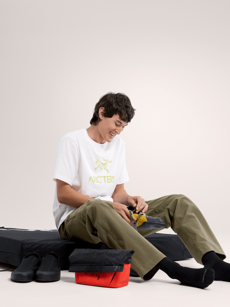 ArcWord Logo SS Men's White Light - Arc'teryx Australia