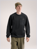 Konseal Crew Neck Pullover Men's Black - Arc'teryx Australia