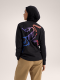 Kragg Cotton Bird Crew Neck Shirt LS Women's Black/Multi - Arc'teryx Australia