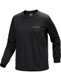 Kragg Cotton Bird Crew Neck Shirt LS Women's Black/Multi - Arc'teryx Australia