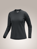 Taema Thermal Crew Neck Shirt LS Women's Black Heather - Arc'teryx Australia