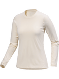 Taema Thermal Crew Neck Shirt LS Women's Arctic Silk Heather - Arc'teryx Australia