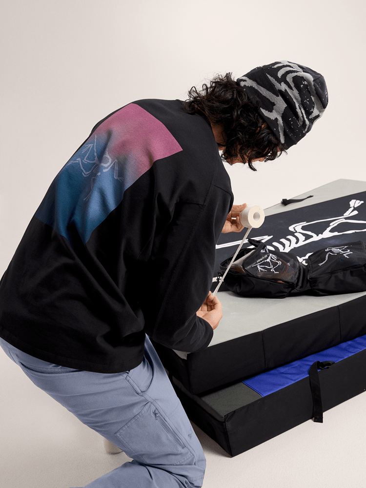 Kragg Cotton Heatmap Shirt LS Men's Black/Multi - Arc'teryx Australia