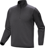 Covert 1/2 Zip Neck Men's Black Heather II - Arc'teryx Australia