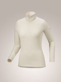 Kyanite Baselayer Zip Neck Women's Whiteout - Arc'teryx Australia