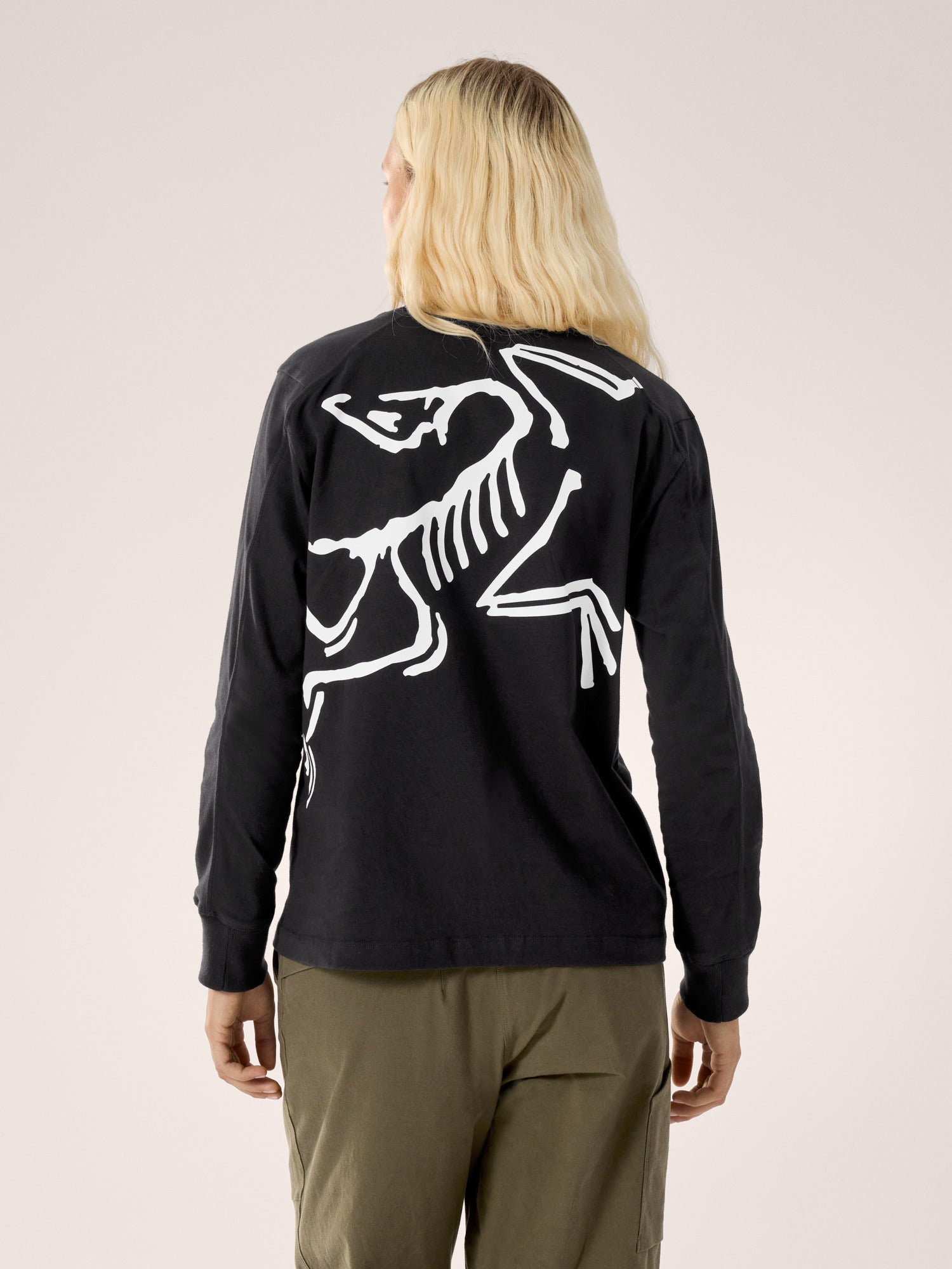 Kragg Cotton Bird Crew Neck Shirt LS Women's