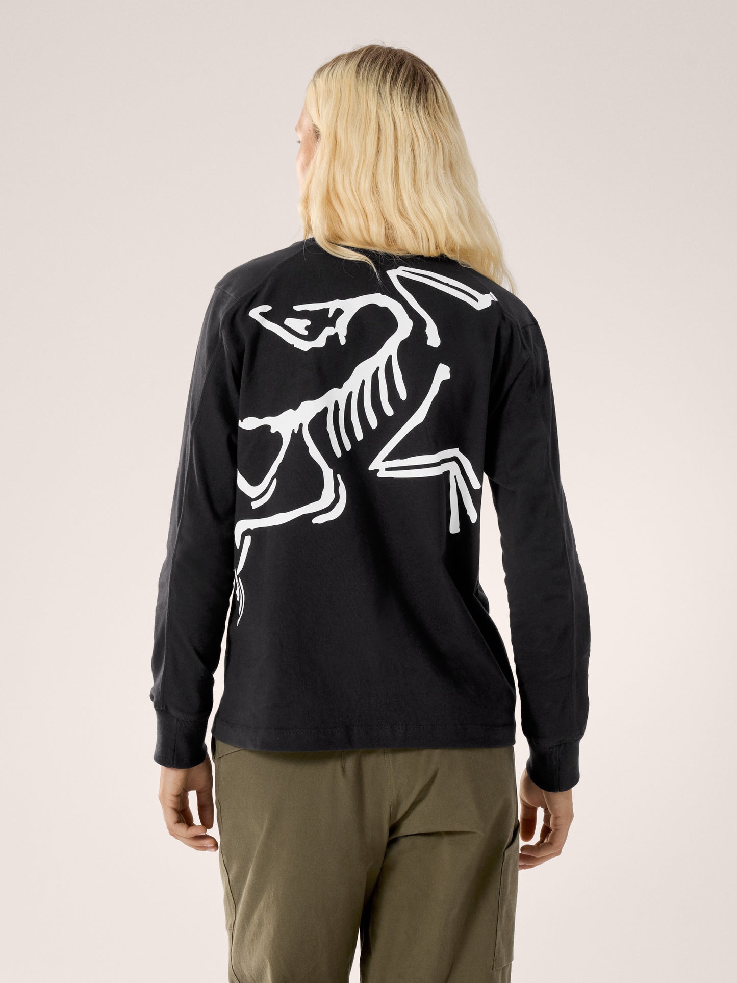 Kragg Cotton Bird Crew Neck Shirt LS Women's