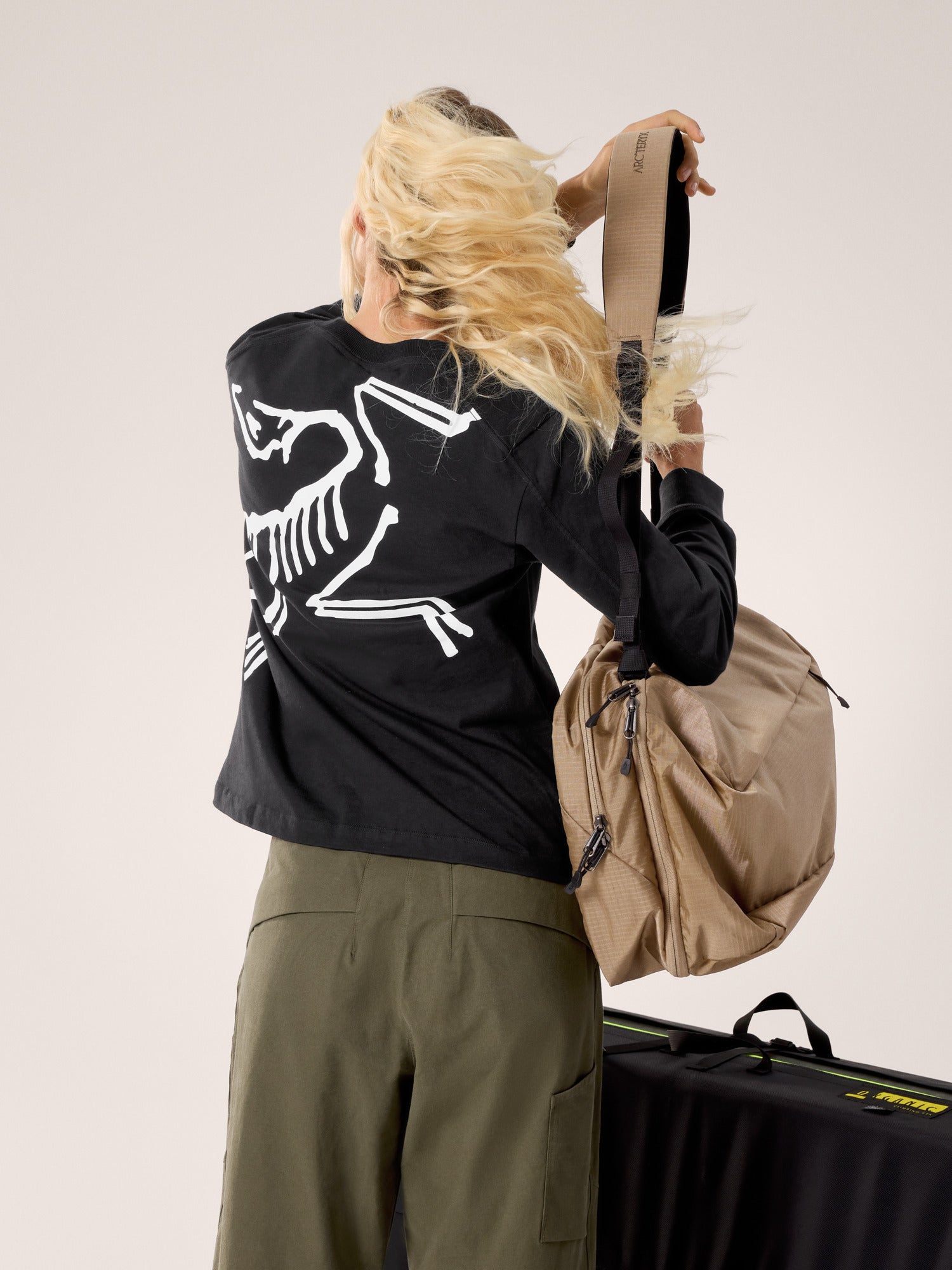 Kragg Cotton Bird Crew Neck Shirt LS Women's