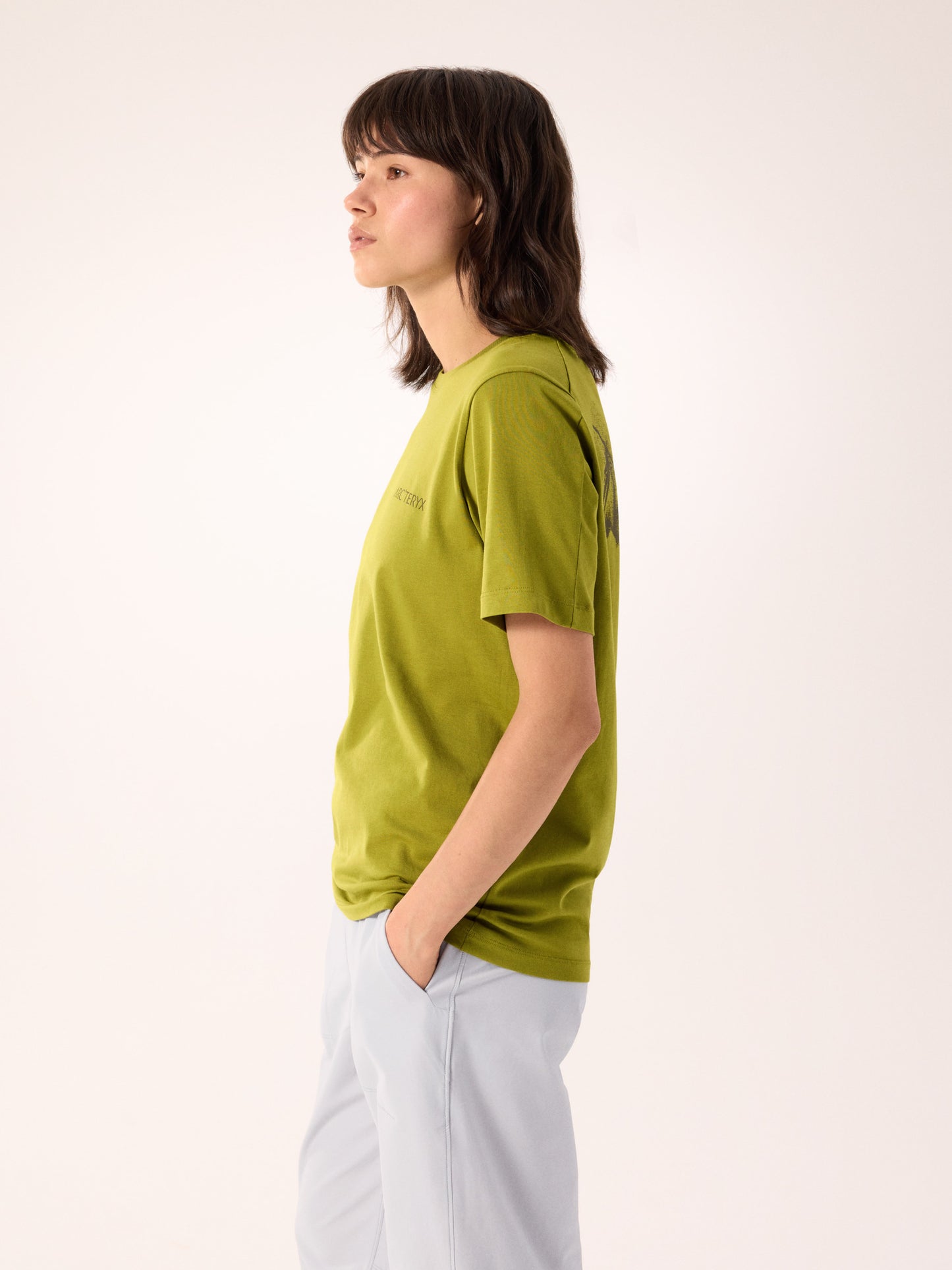 Kragg SL Cotton Blurred Bird Crew Shirt SS Women's