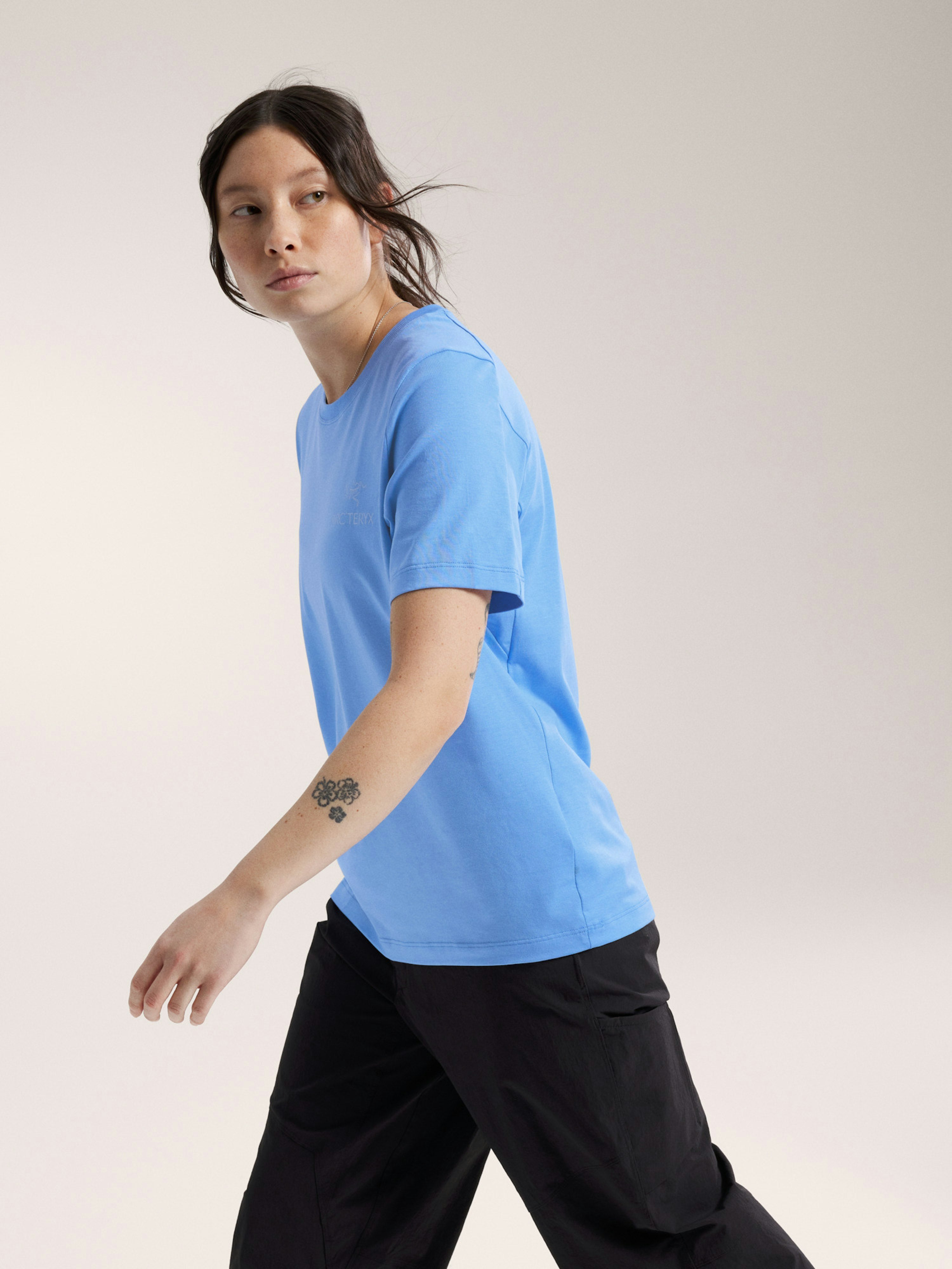 Kragg SL Cotton Emblem Crew Shirt SS Women's