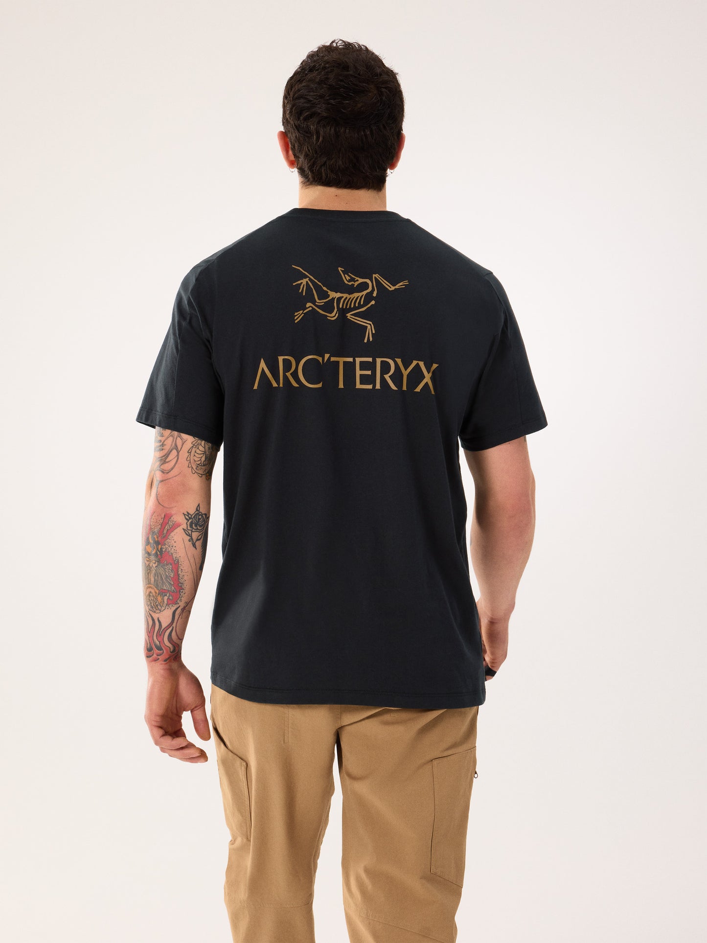 Kragg SL Cotton Bird Word Shirt SS Men's