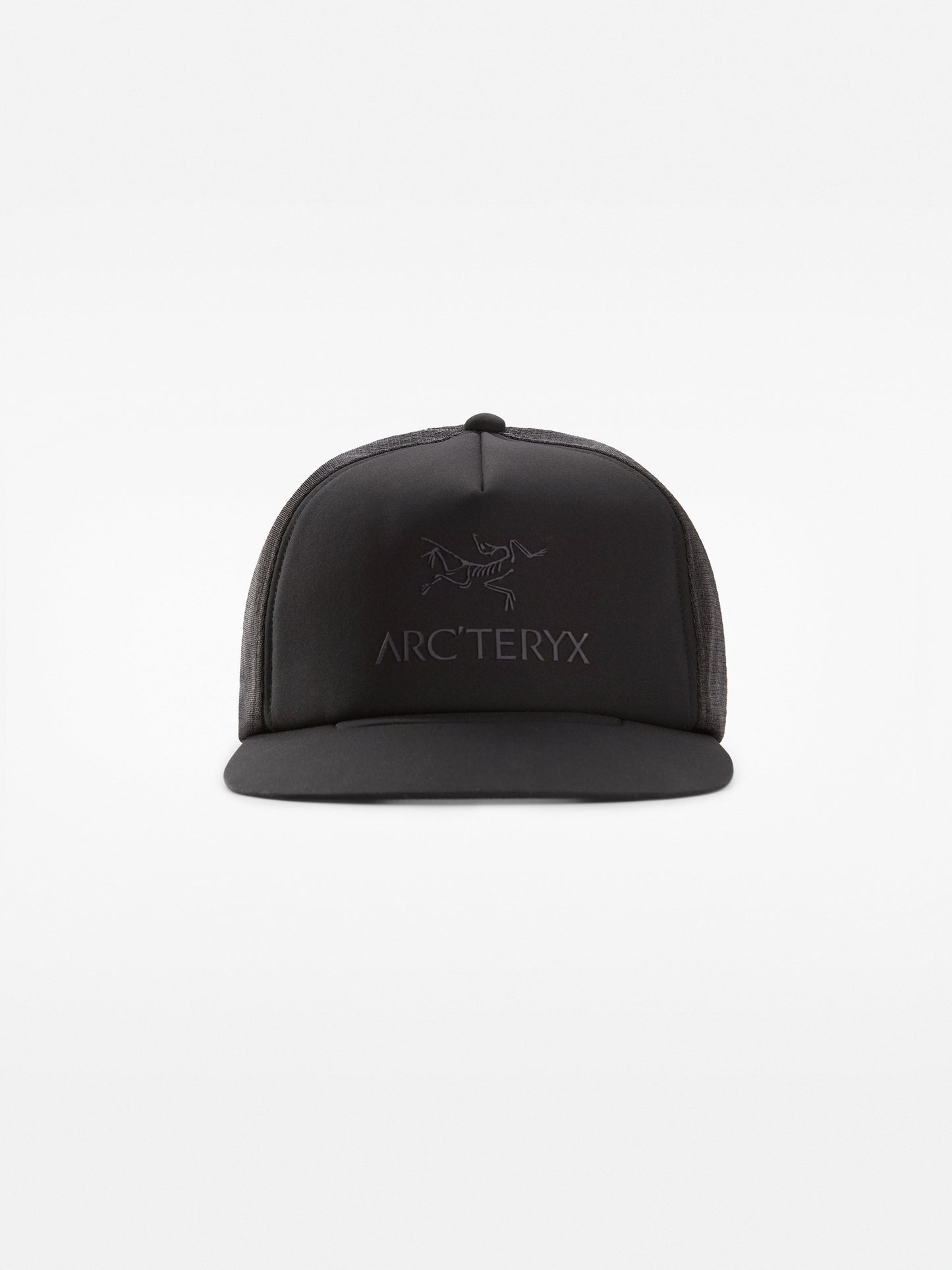 Logo Flat Brim Trucker Hat [final sale]
