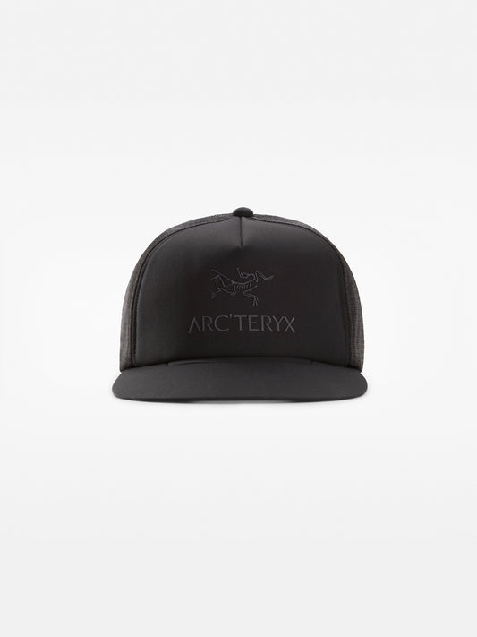 Logo Flat Brim Trucker Hat [final sale]