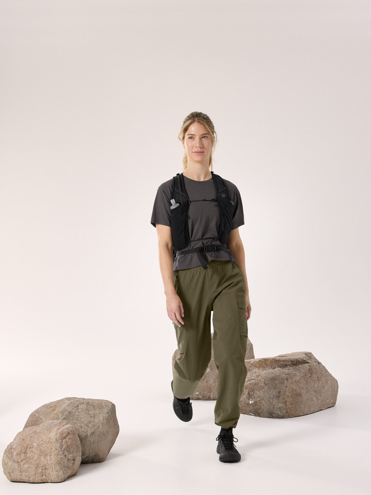 Taema Crop T-Shirt Women's Black - Arc'teryx Australia