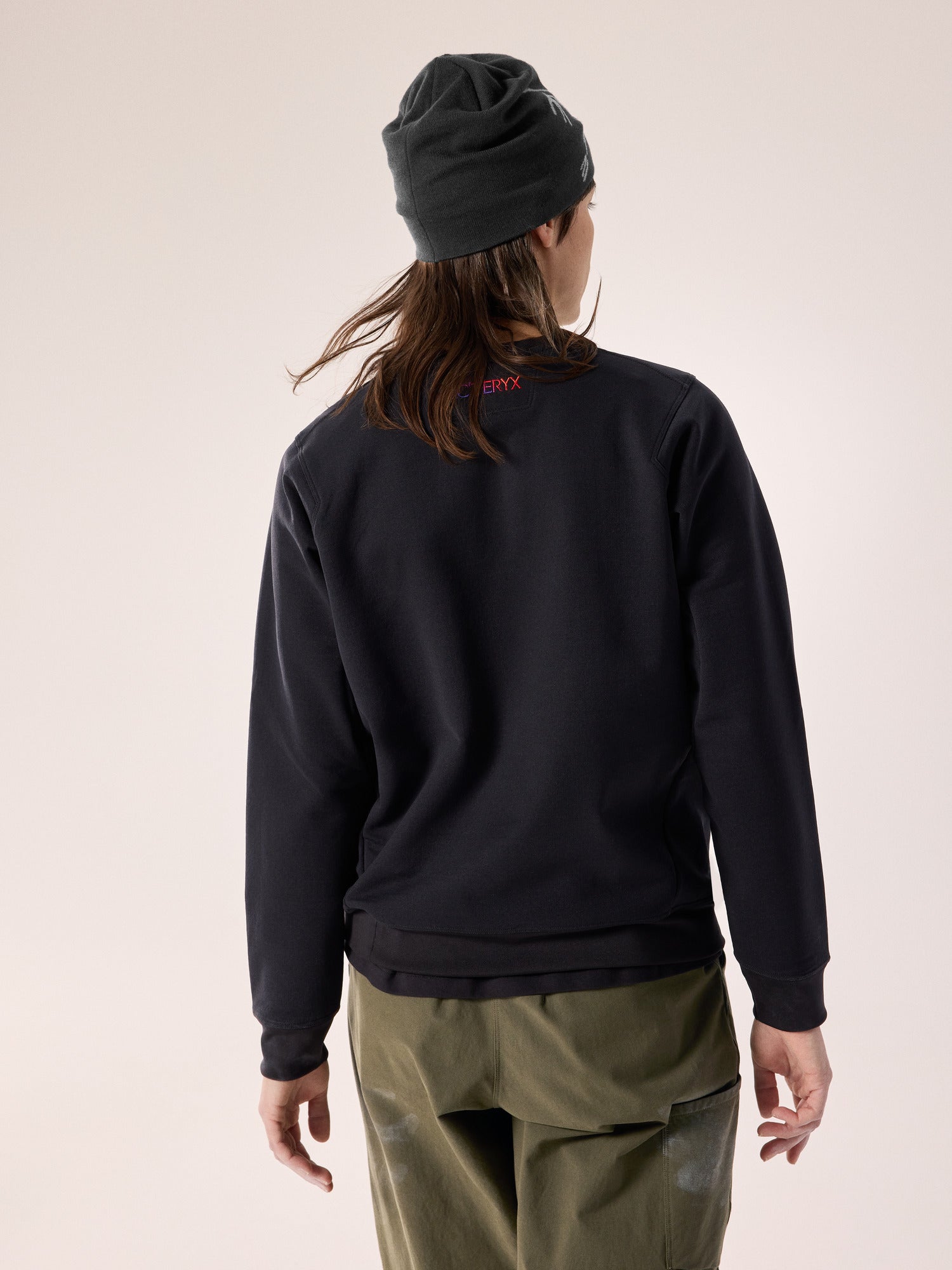Aestas Crew Neck Pullover Women's Black/Multi - Arc'teryx Australia