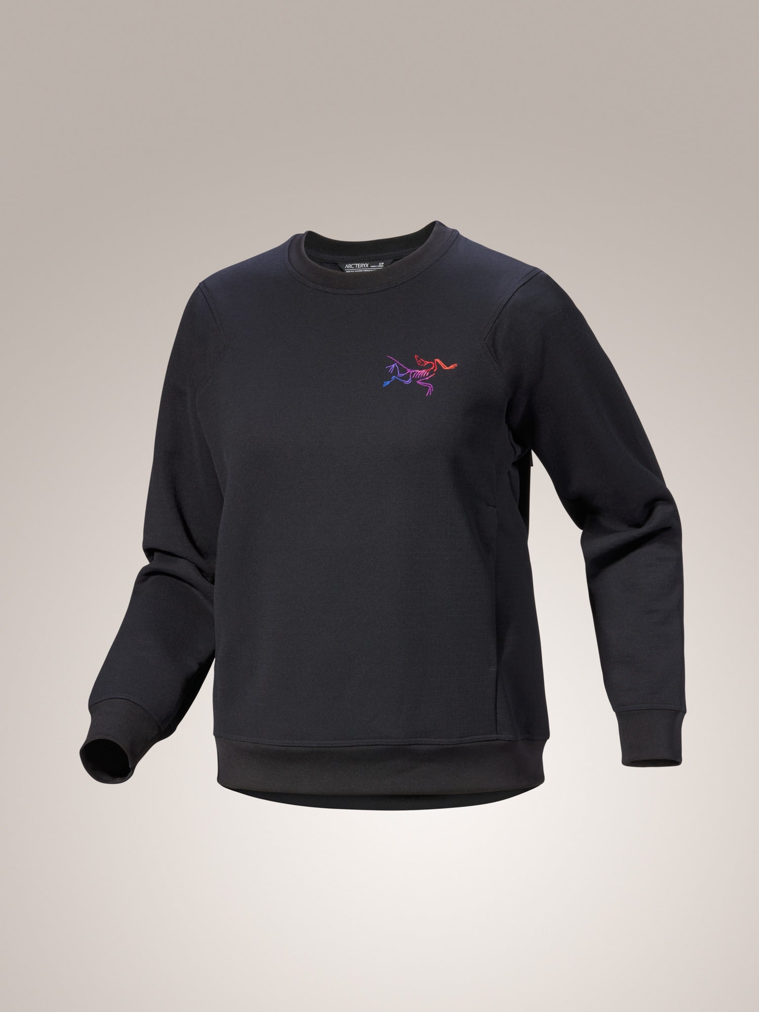 Aestas Crew Neck Pullover Women's Black/Multi - Arc'teryx Australia