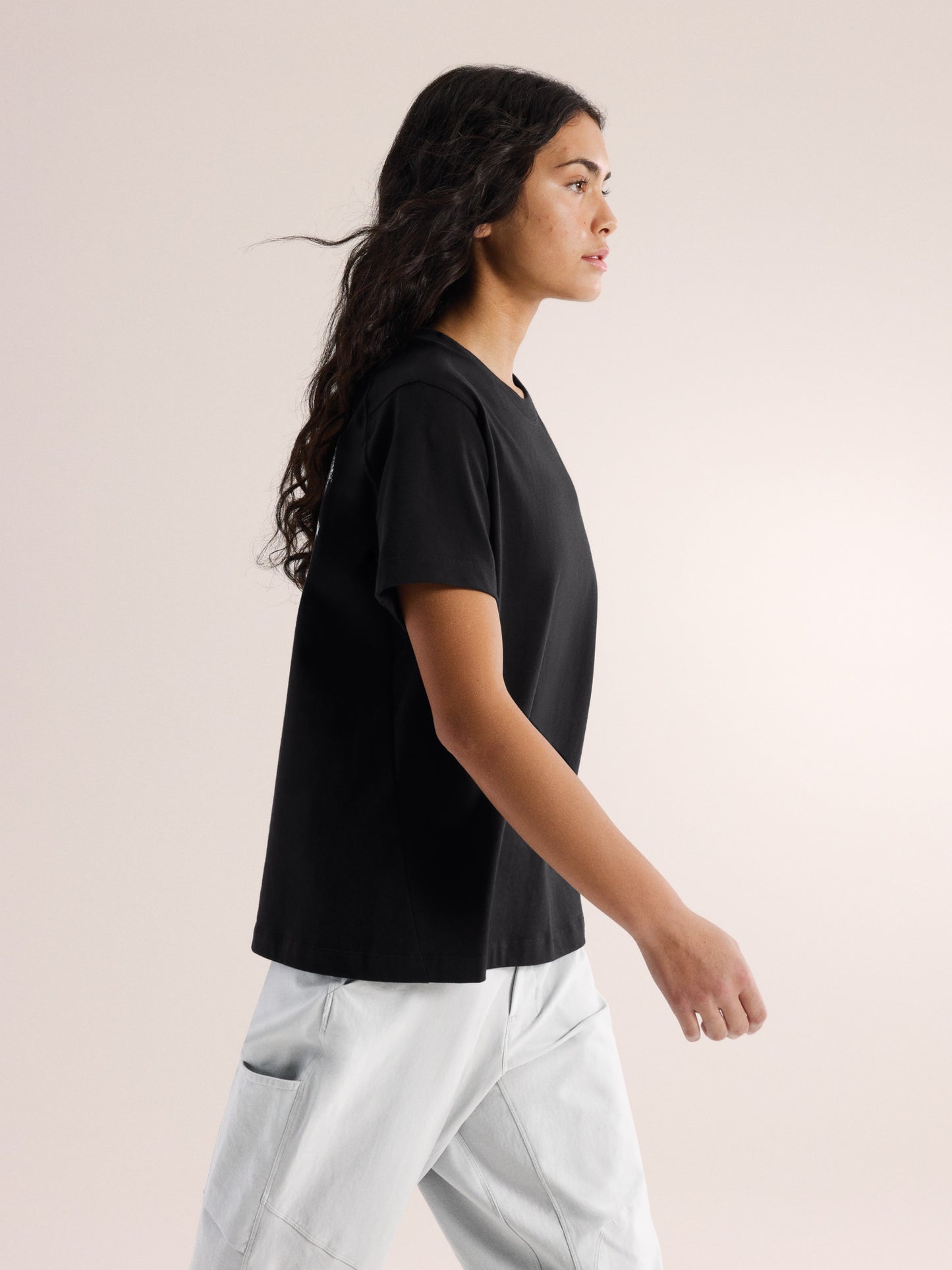 Kragg Cotton Bird Tile Crew Shirt SS Women's