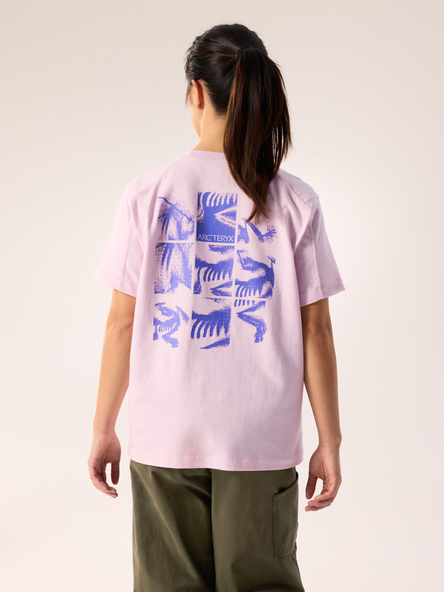 Kragg Cotton Bird Tile Crew Shirt SS Women's
