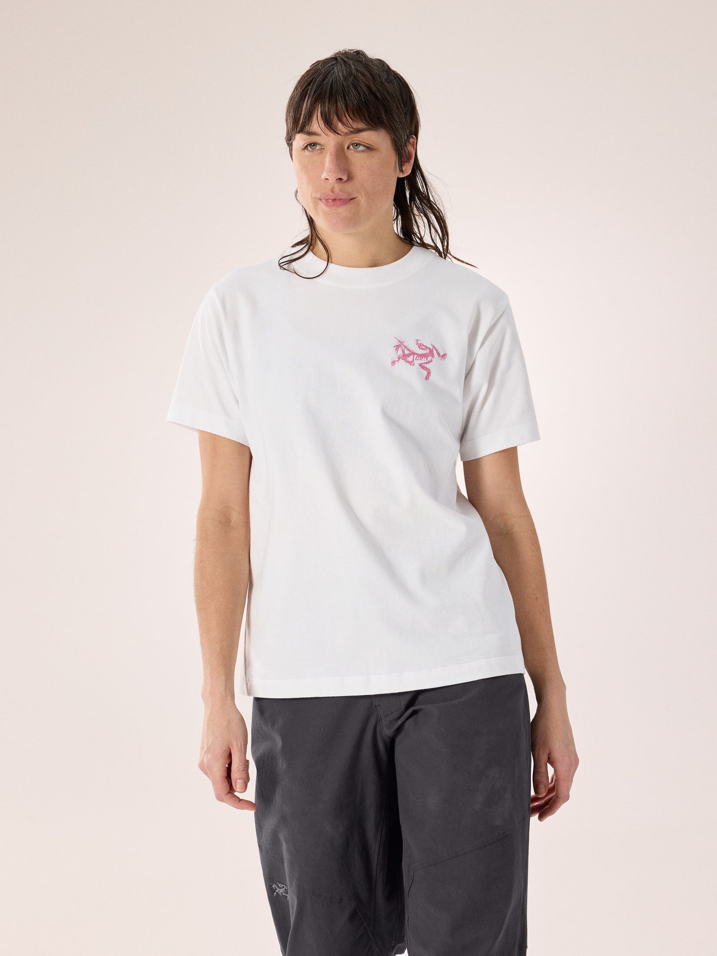 Kragg Cotton Bird Tile Crew Shirt SS Women's