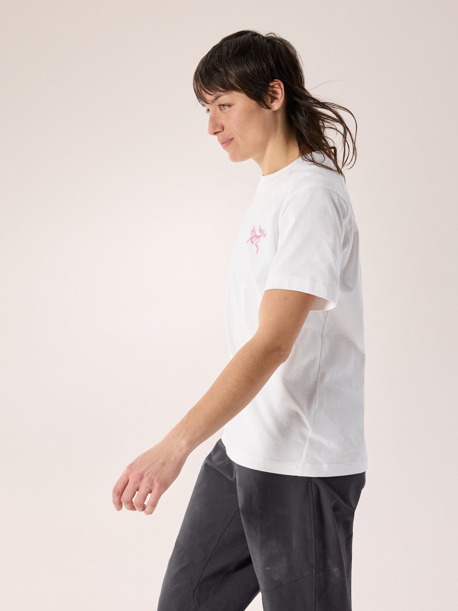 Kragg Cotton Bird Tile Crew Shirt SS Women's