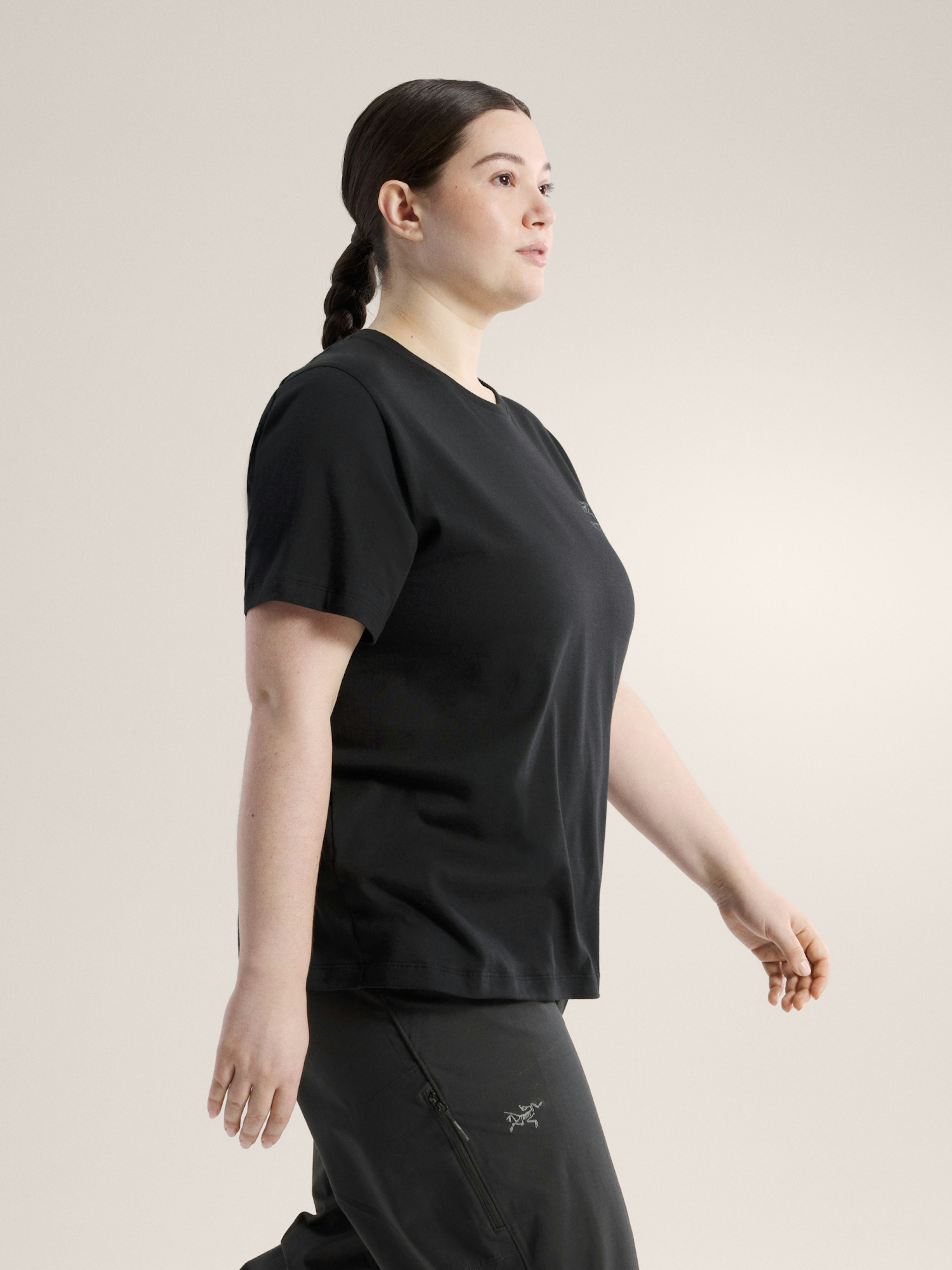 Kragg SL Cotton Emblem Crew Shirt SS Women's