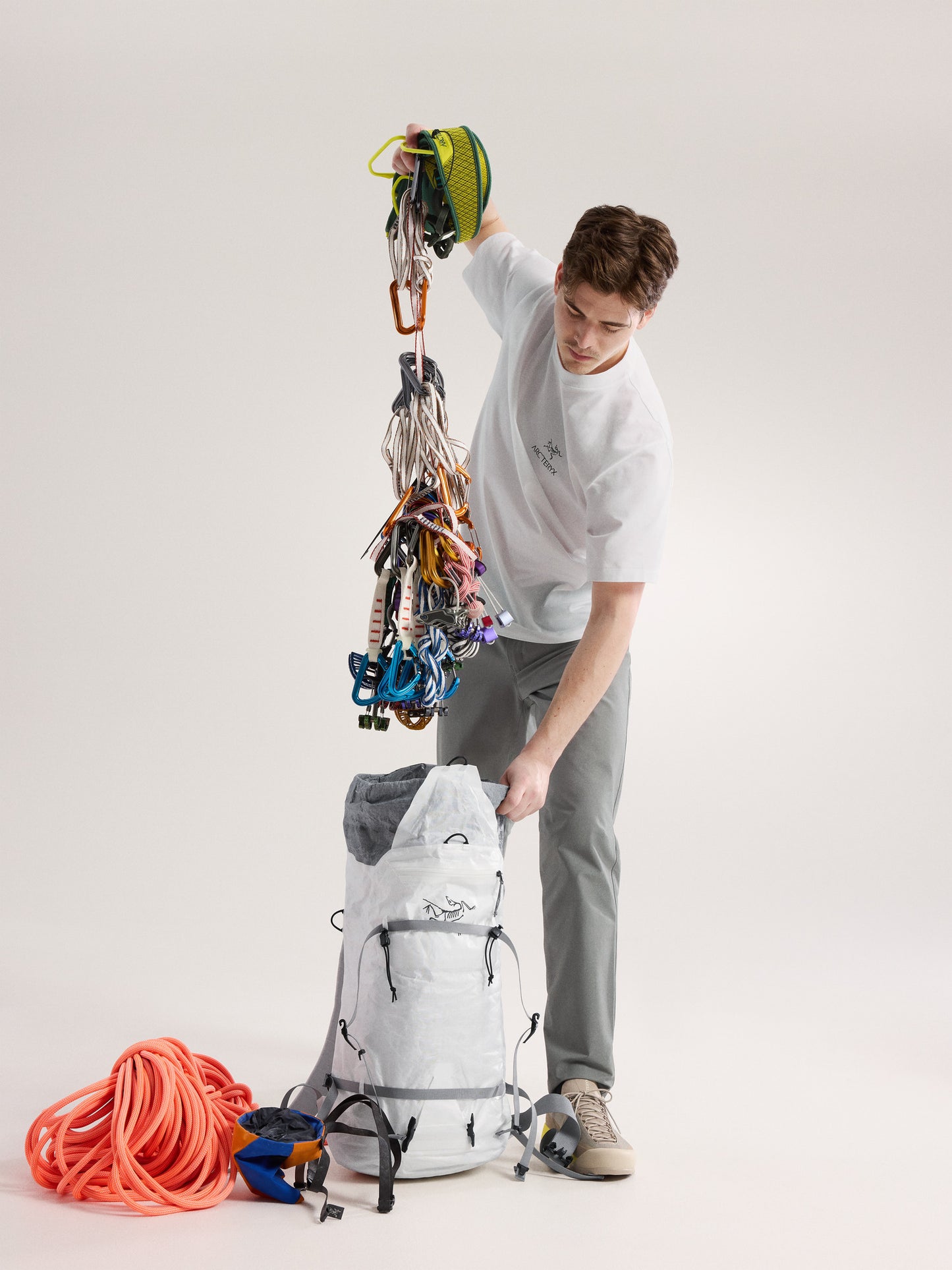 Kragg SL Cotton Bird Word Shirt SS Men's