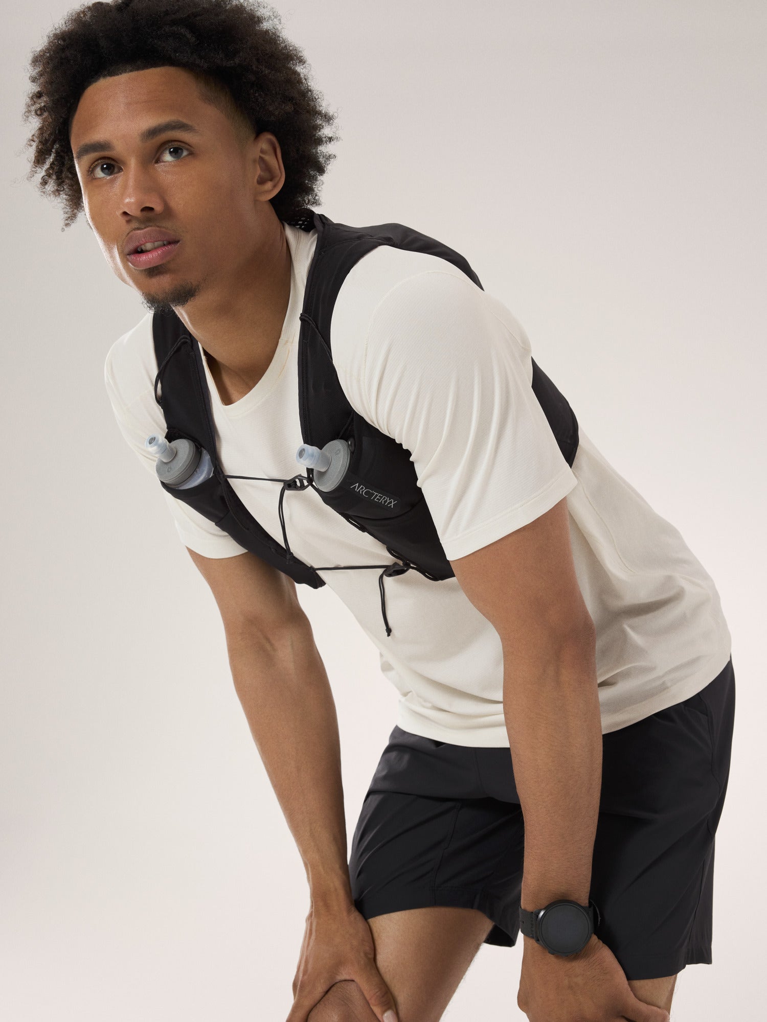 Cormac Crew Neck Shirt SS Men's Arctic Silk Heather II - Arc'teryx Australia