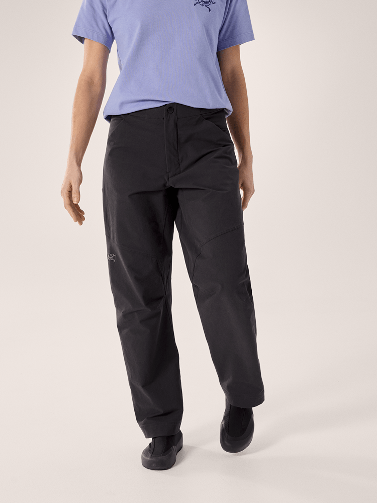 Clarkia Cotton Wide Leg Pant Women's Black - Arc'teryx Australia