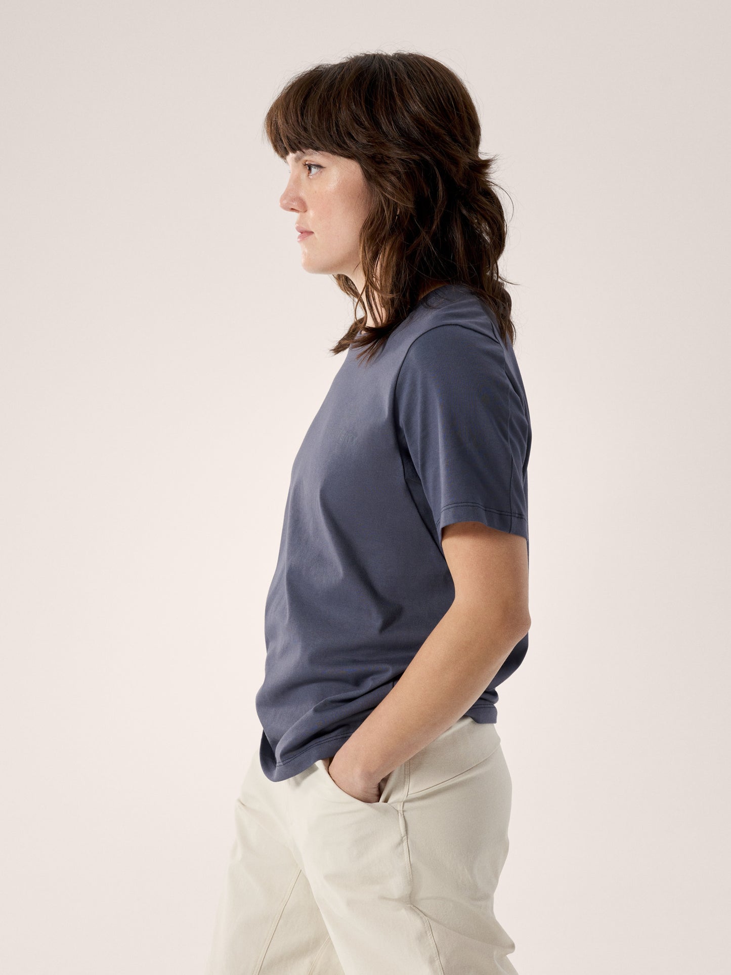 Kragg SL Cotton Emblem Crew Shirt SS Women's