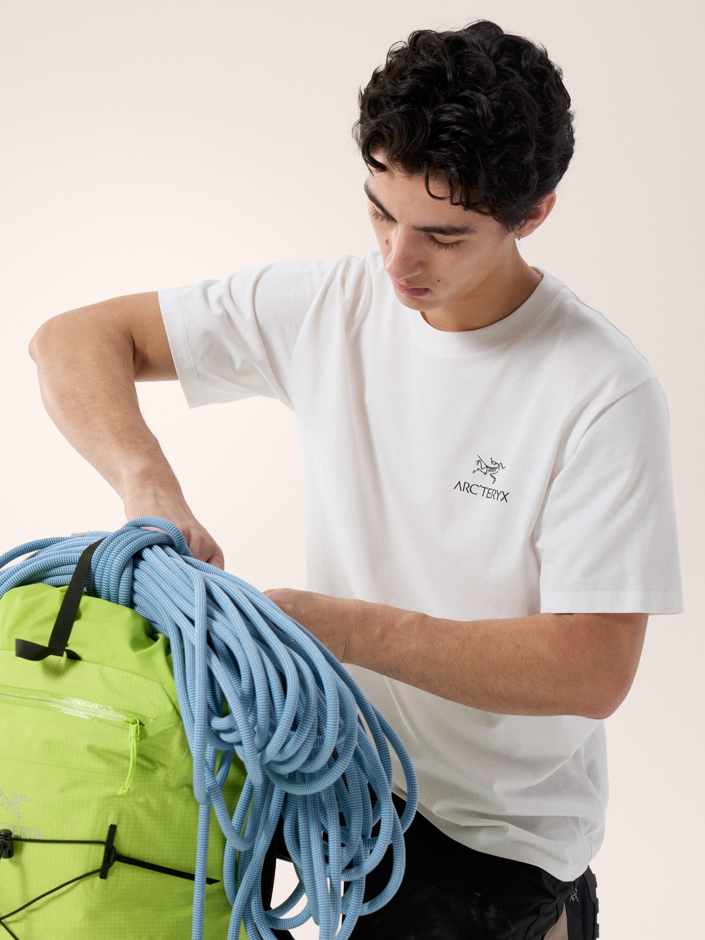 Kragg SL Cotton Bird Word Shirt SS Men's