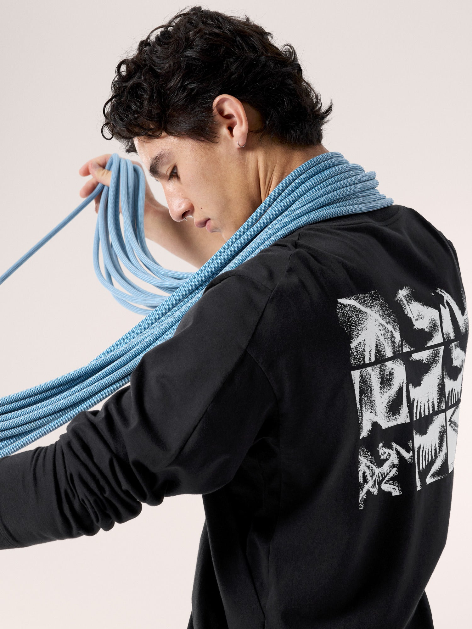 Kragg SL Cotton Bird Tile Shirt LS Men's