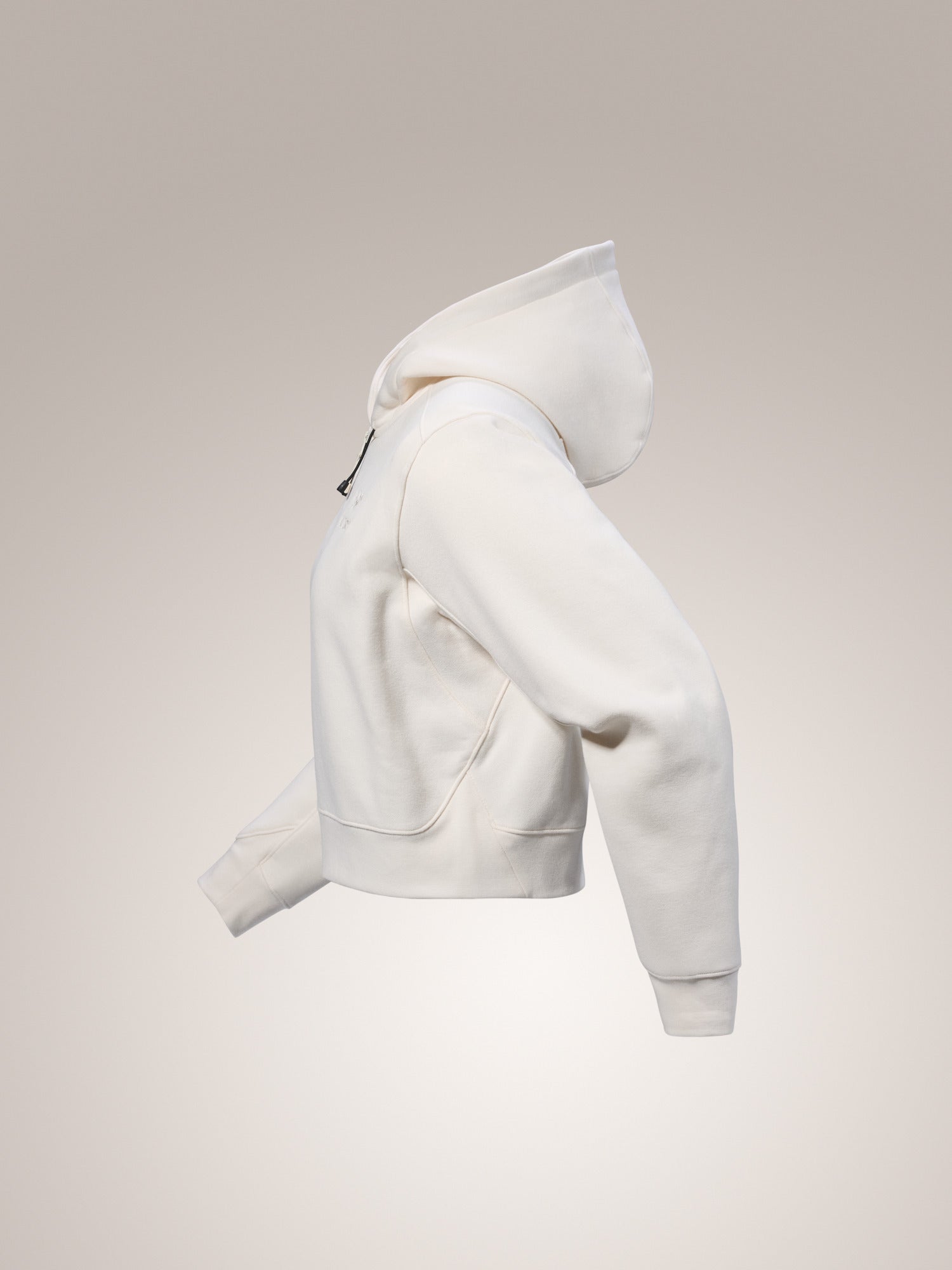 Emblem Fleece Full Zip Crop Hoody Women's