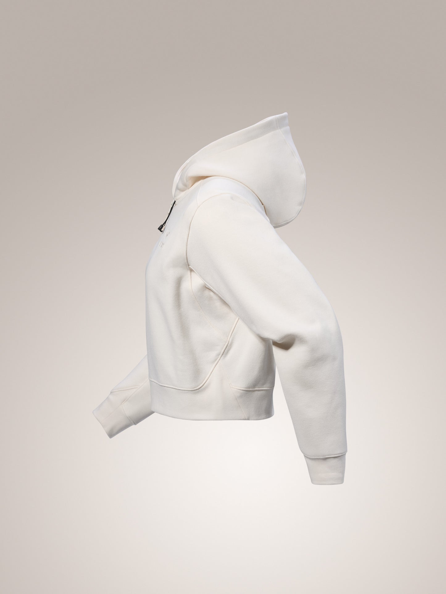 Emblem Fleece Full Zip Crop Hoody Women's
